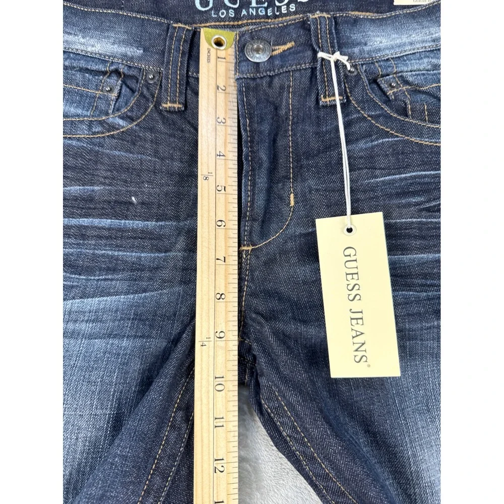Guess Jeans Mens 32 JM3009RID60 Cabana Wash Dark Distressed NEW